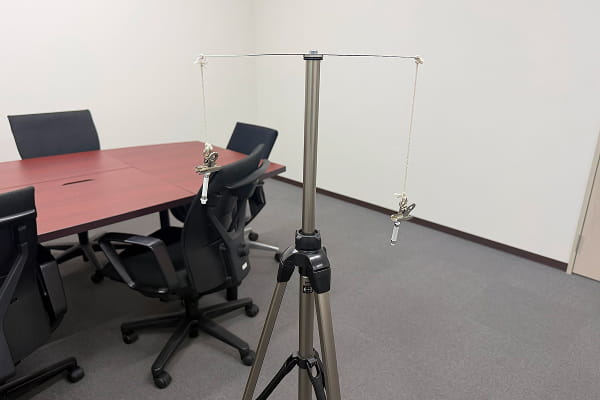 シックハウス測定状況写真