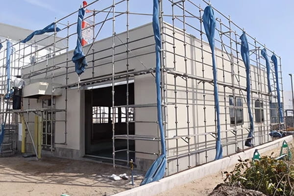 外壁工事状況写真