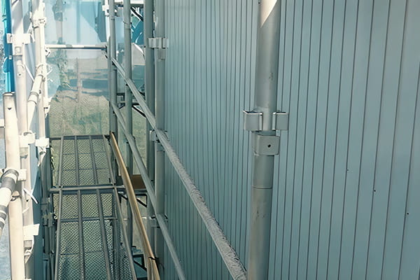 工場外壁塗装施工例写真