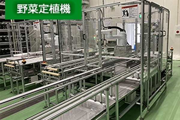 植物工場向け野菜定植機写真