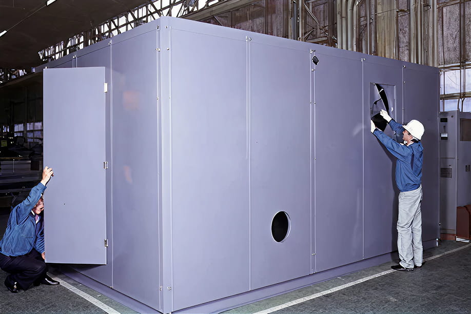 排煙機防音対策状況写真