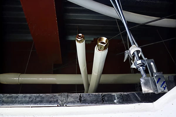 冷媒配管状況写真