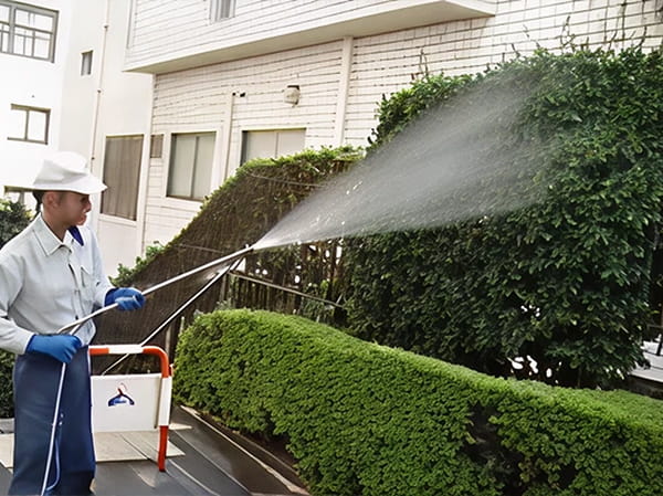 殺虫剤散布写真